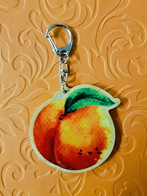 Cute Peach Keychain