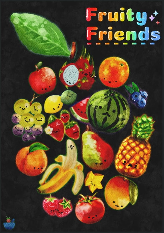 Fruity Friends Print Fruity Friends Print