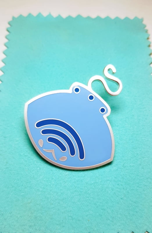Stingray Enamel Pin